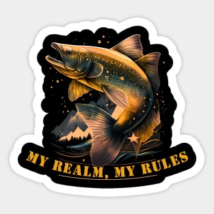 Fish realm classic Sticker